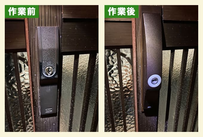 忘れずに、鍵かけてください