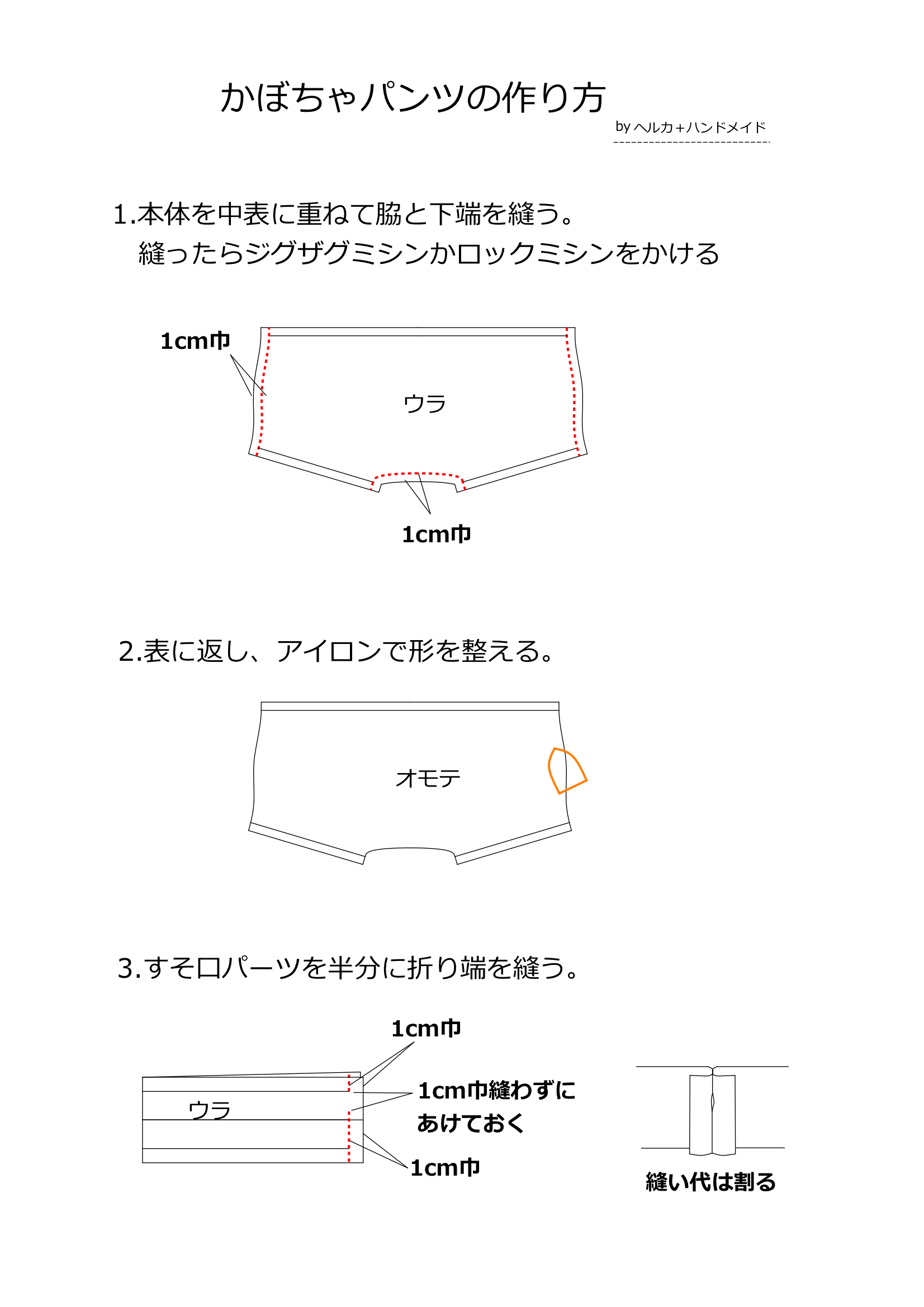 2 6 簡単手作り！モンキーパンツの作り方子供服All About