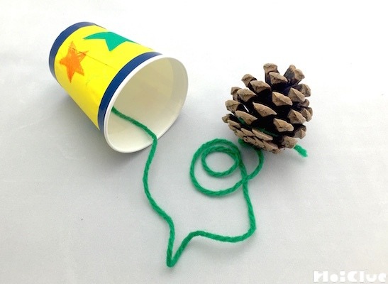 おうち時間を楽しく「牛乳パックけん玉」廃材＆100均材料で手作りおもちゃ作り方にじいろランド note園