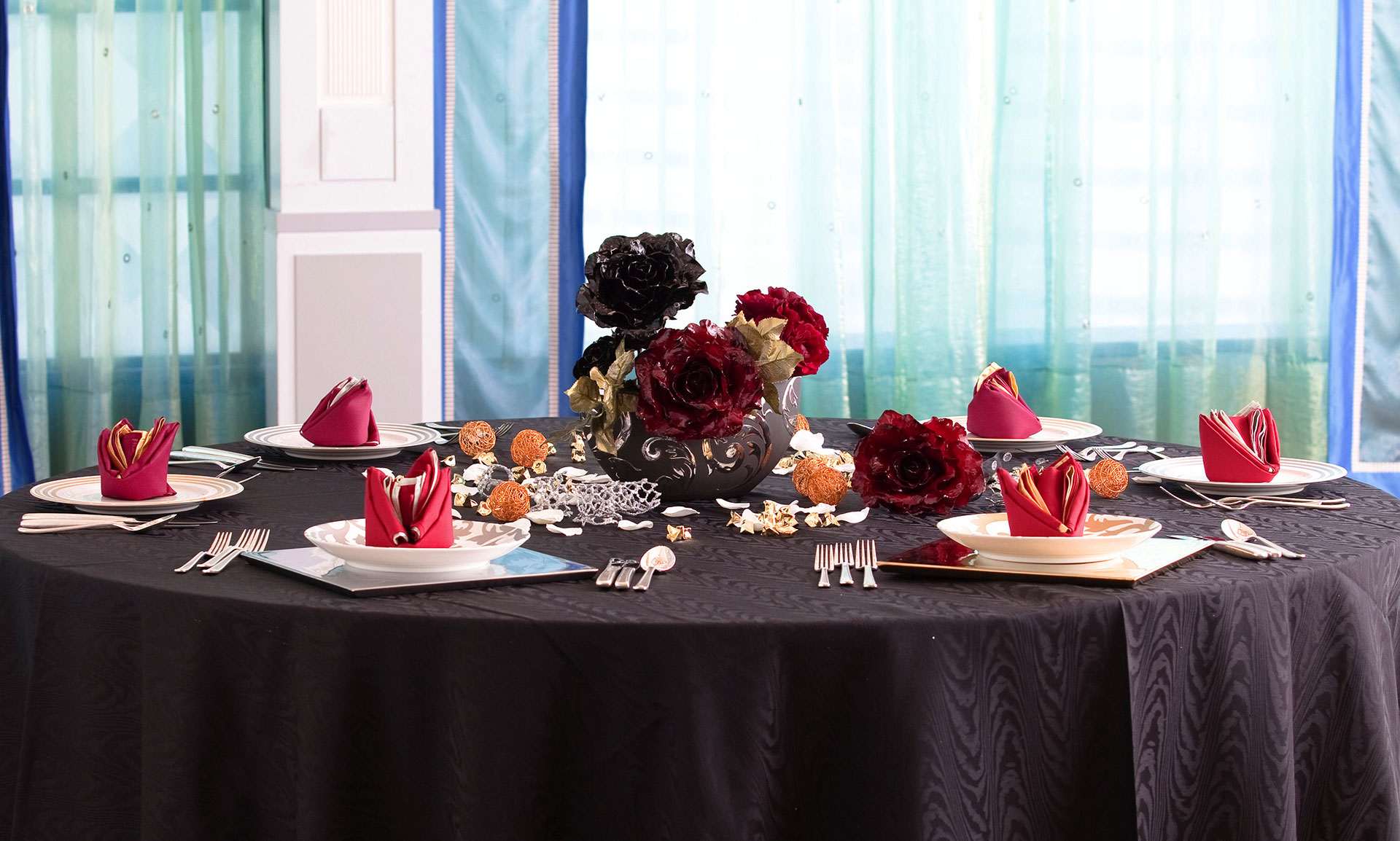 テーブルコーディネートキャンドルホルダーウェディング披露宴