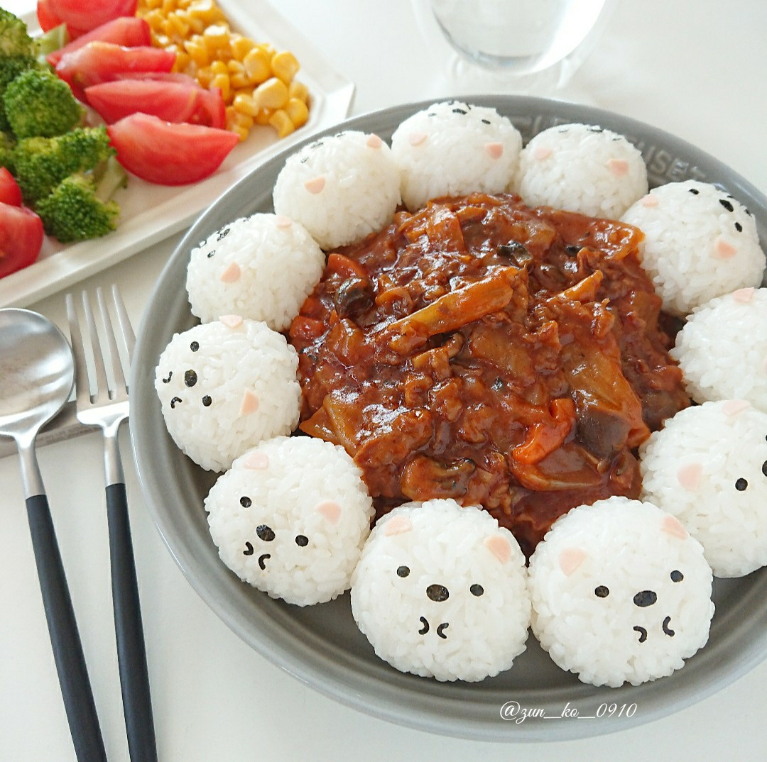 すみっコぐらしのしろくま弁当～♪☆sayuのキャラ弁にっき☆