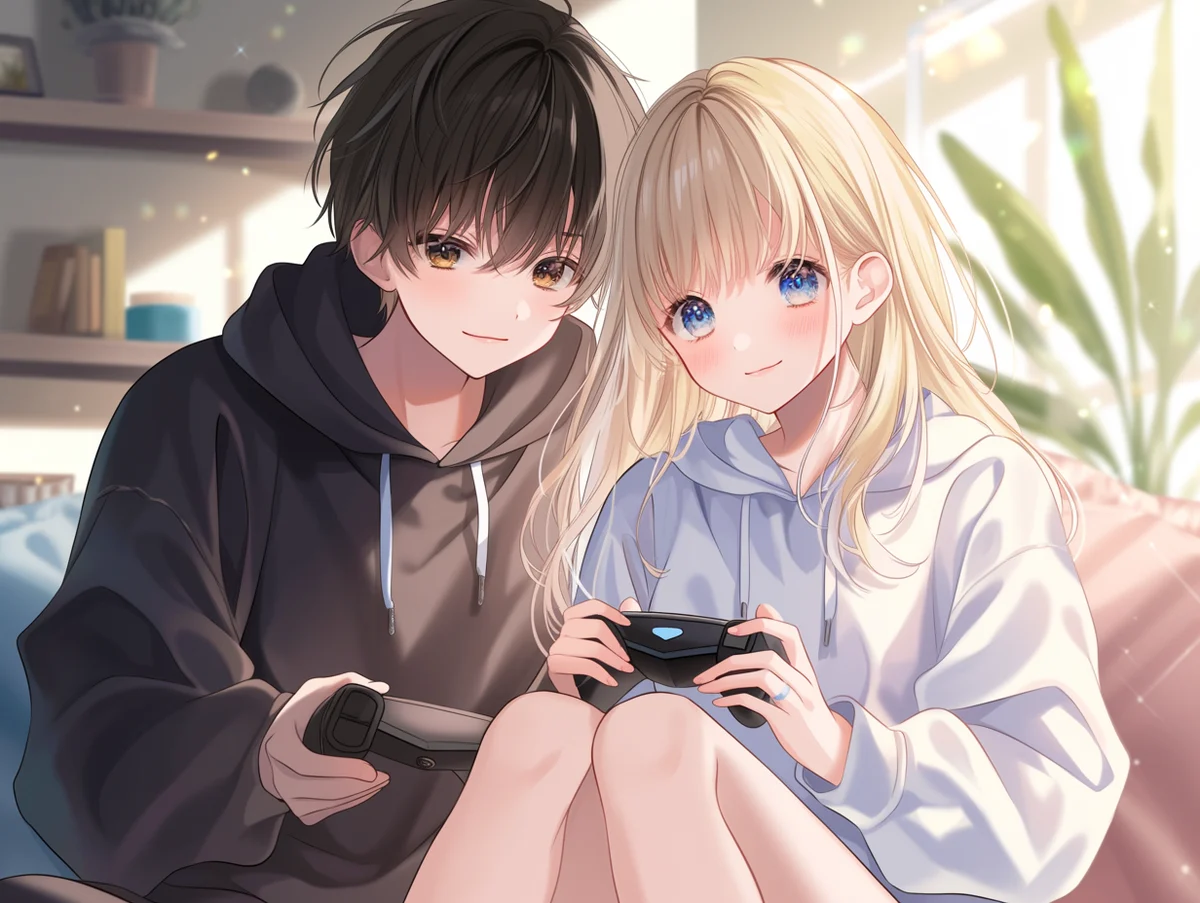 ペア画、カップルイラスト、アイコンお描きします 親友 男女 男同士 女同士 ご友人キャラとのペア、夢 OK！ココナラ