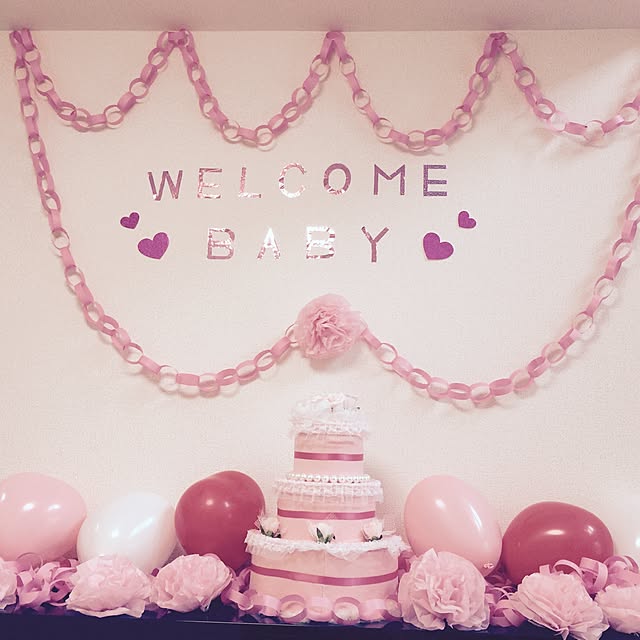 DAISOとAmazonだけ✨✨男の子用ベビーシャワーの飾り付けママレディになる方法