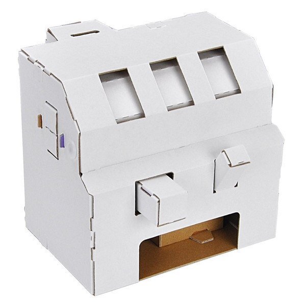 ダンボールで作る「お菓子のお家」ダンボールハウス手作りおもちゃ 作り方にじいろランド note園