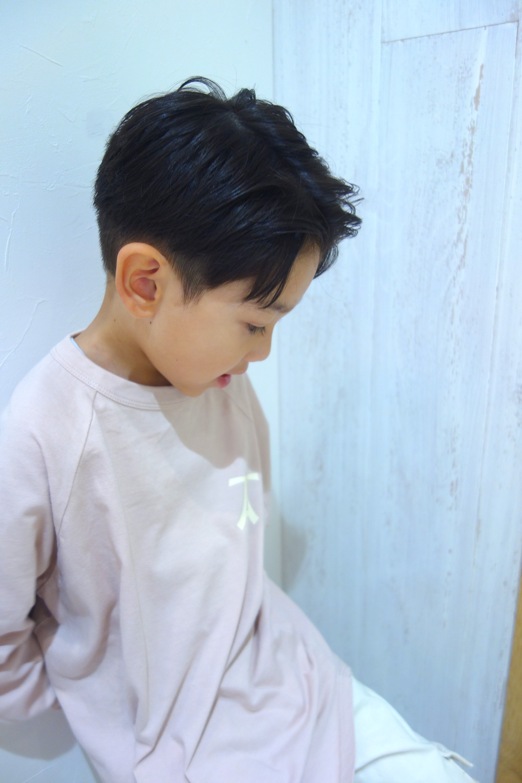 ワックスなし 簡単ナチュラルセンターパート