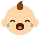 可愛らしい4ヶ月ベビーが急に叫ぶ動画TikTok