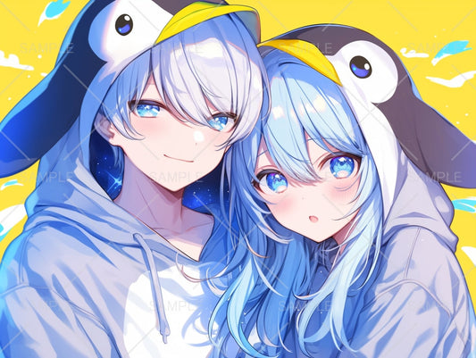 恋人 わかれてるペア画」のアイデア 900+ 件 2025画, ペア 画 イラスト, ペア画 かわいい