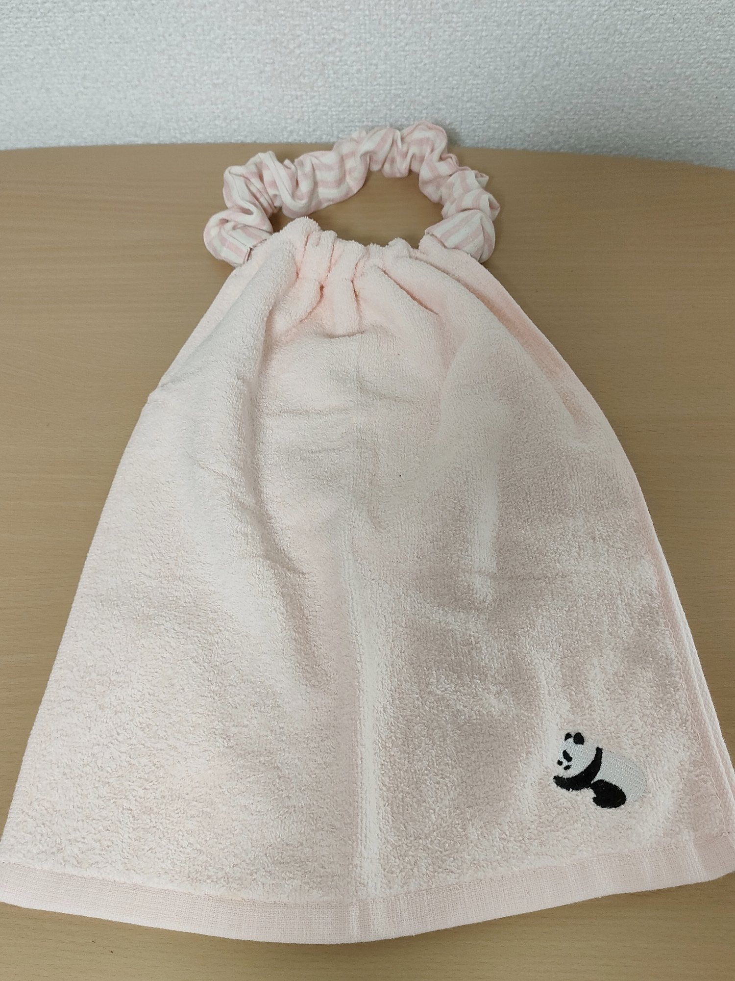 ゴムの長さは？ 「お食事エプロン」 おりこうタオル を作りました。簡単すぎる作り方 保育園- はやぶさCOFFEE