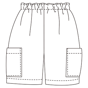 これ以上の半ズボン型紙に出会えない!」すごい人気のゆるテーパードズボン型紙簡単につくれる外出用パンツパターンをダウンロード – 子供服のダウンロード 型紙+Sew プラッソ byちゃきステ