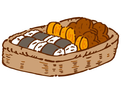 お弁当イラストレイン🚂 - イラスト無料素材