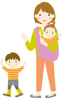 育児 赤ちゃん 抱っこ ママかわいい女性イラスト - No: 1687322無料イラスト・フリー素材なら「イラストAC」