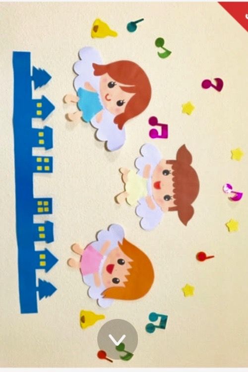 手作り看板保育園 - 夏祭り壁面完成♡