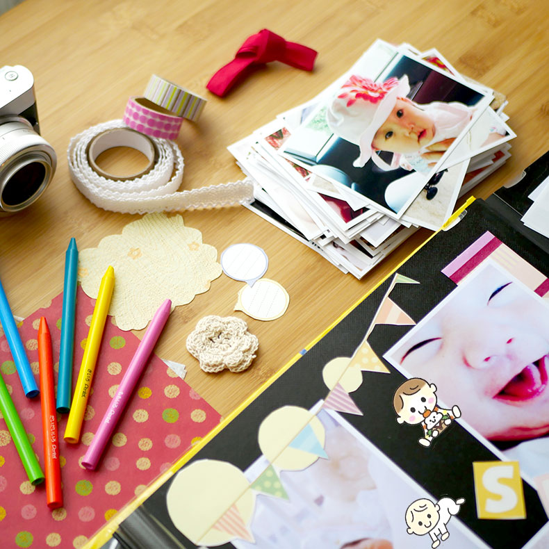 自作の母子手帳シールで育児をもっと楽しく