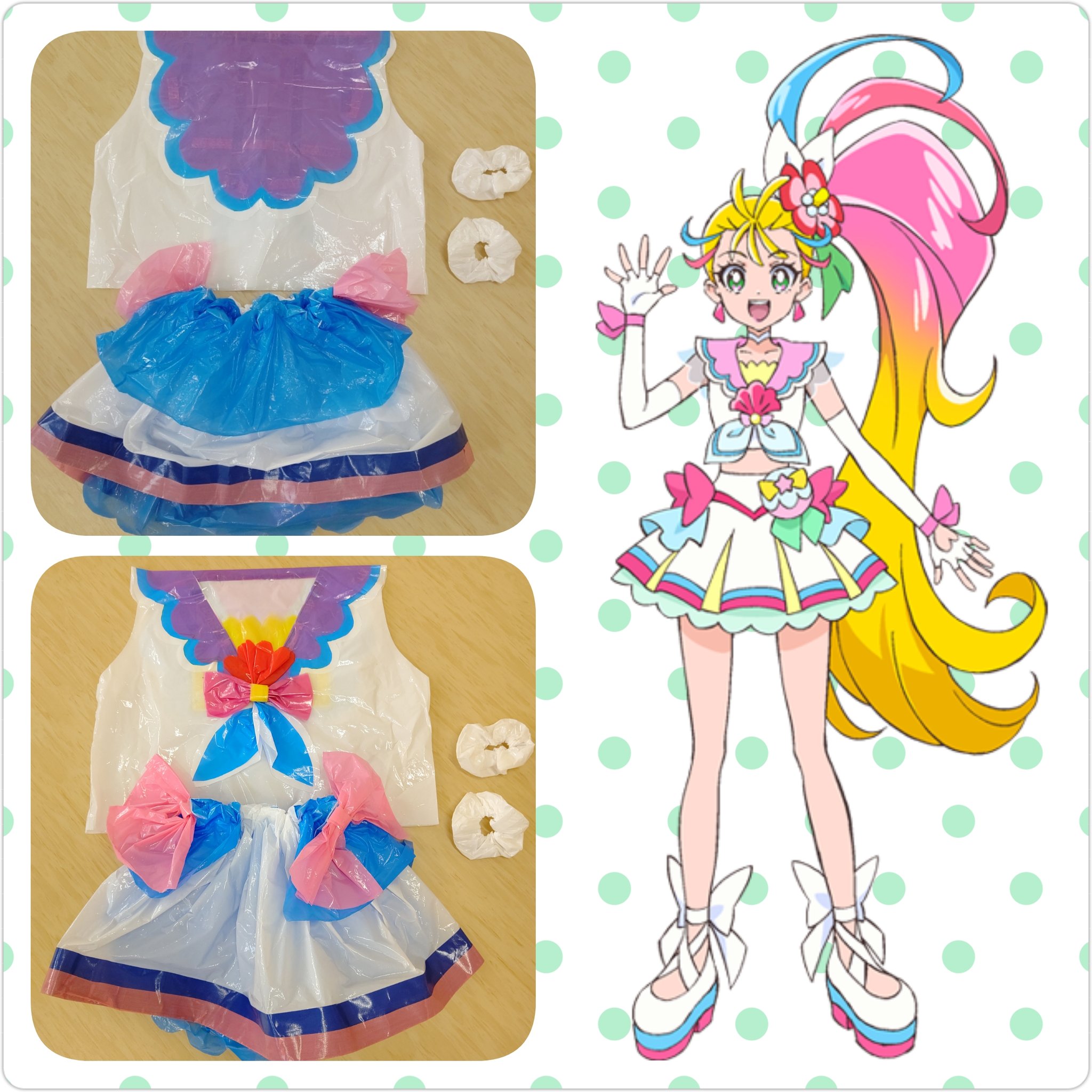 ハロウィンパンプキン衣装が縫わなくても作れる？！簡単カラーポリ袋衣装発表会やお遊戯会にもおすすめ