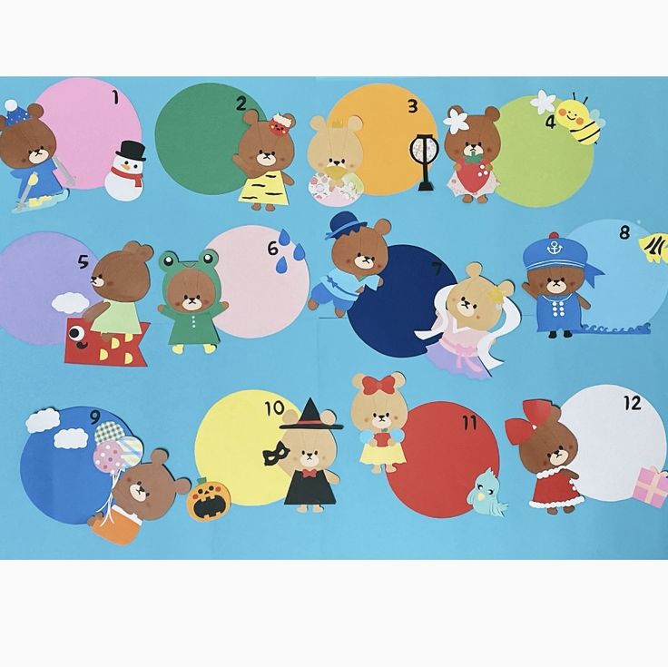 壁面飾り 保育 キャラクター作り方TikTok