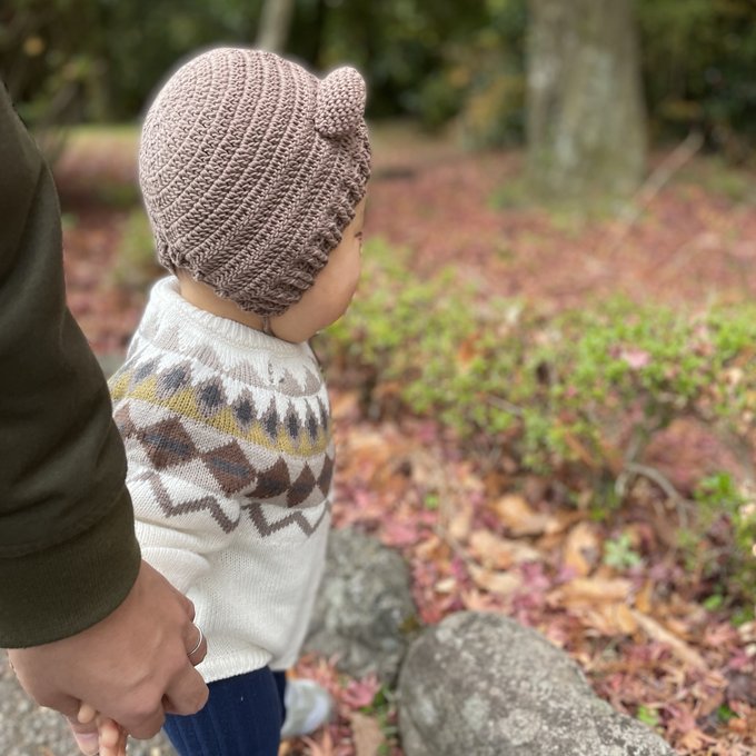 毛糸ピエロ 43回 2023年 ～ 春夏 ～年2回 作品コンテスト : 応募作品紹介「ベビーボンネット」