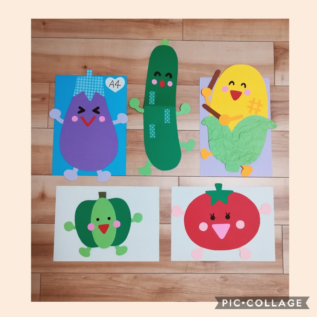 カラフルで、うきうきする、お野菜さんたちの壁面かざりの型紙ができました🥕🧅🥦 給食などで出ることの多い、 子どもたちに馴染みのあるお野菜を意識して取り入れていますので、給食室のメニューボードや、 給食だよりに添えて掲示していただくとかわいいと思います