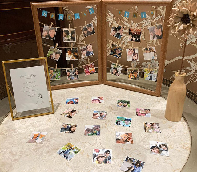 結婚式にも使える！難易度別！大切な写真をオシャレに飾る方法24選First Film ファーストフィルム結婚式のエンドロール・ムービー撮影