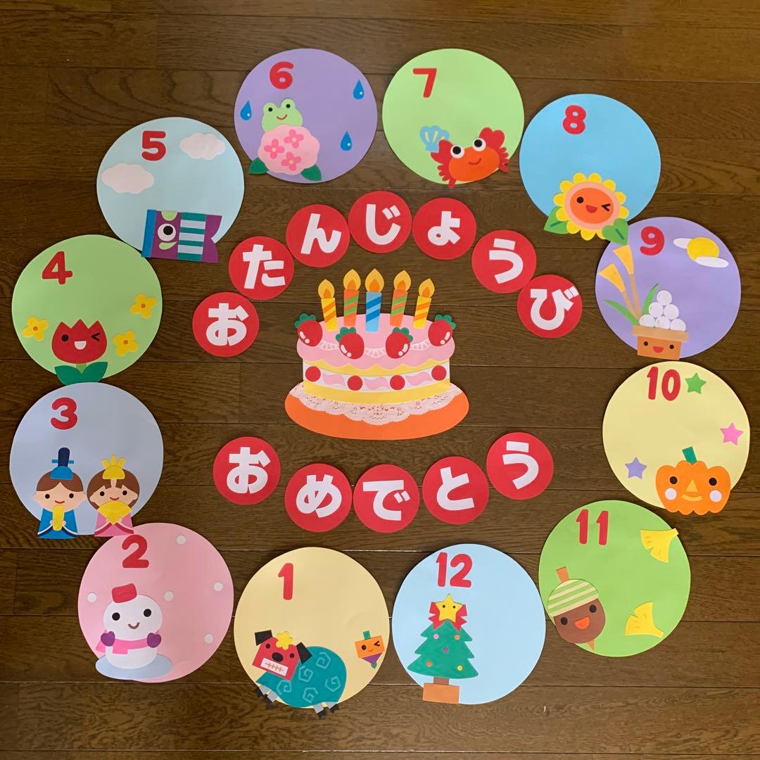 壁面飾り 幼稚園 保育園 お誕生日表 誕生表