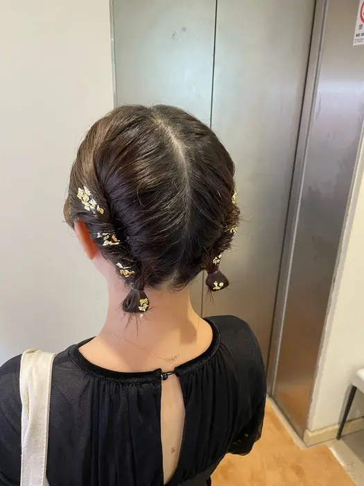 3分でできちゃう簡単ツインお団子のやり方