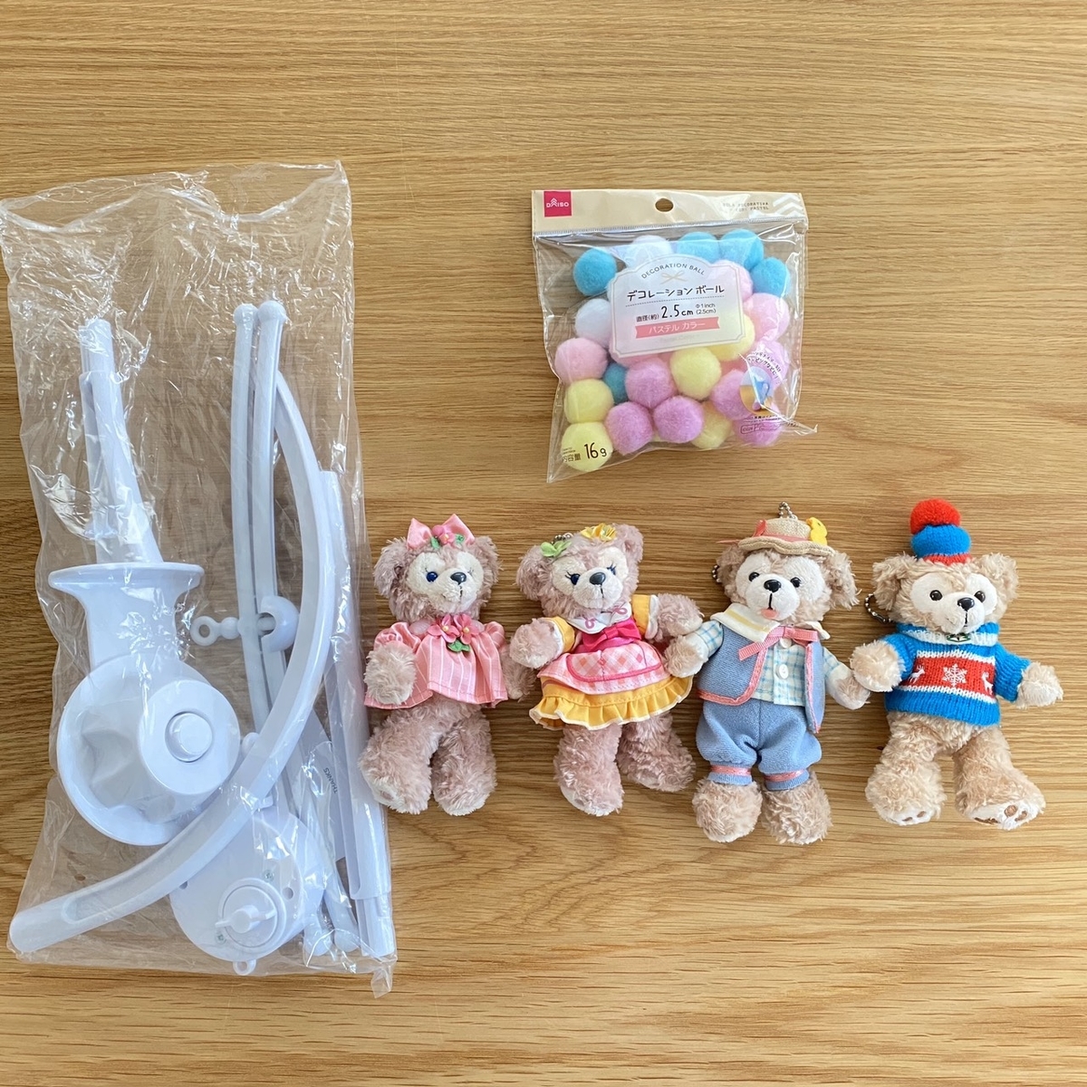 100均アイテムでベッドメリーを手作りした話新小1 & 1才ママが選ぶオシャレで便利なもの