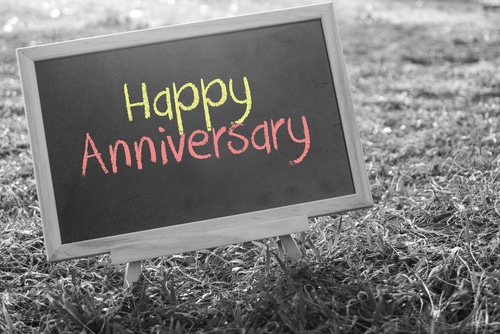 結婚記念日 ケーキ プレート