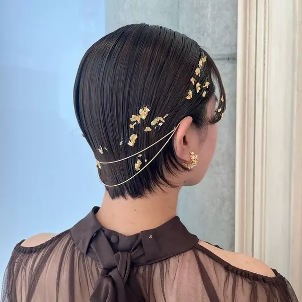 結婚式お呼ばれヘアセット◎ヘアアレンジ西荻窪 美容室 ロッソ