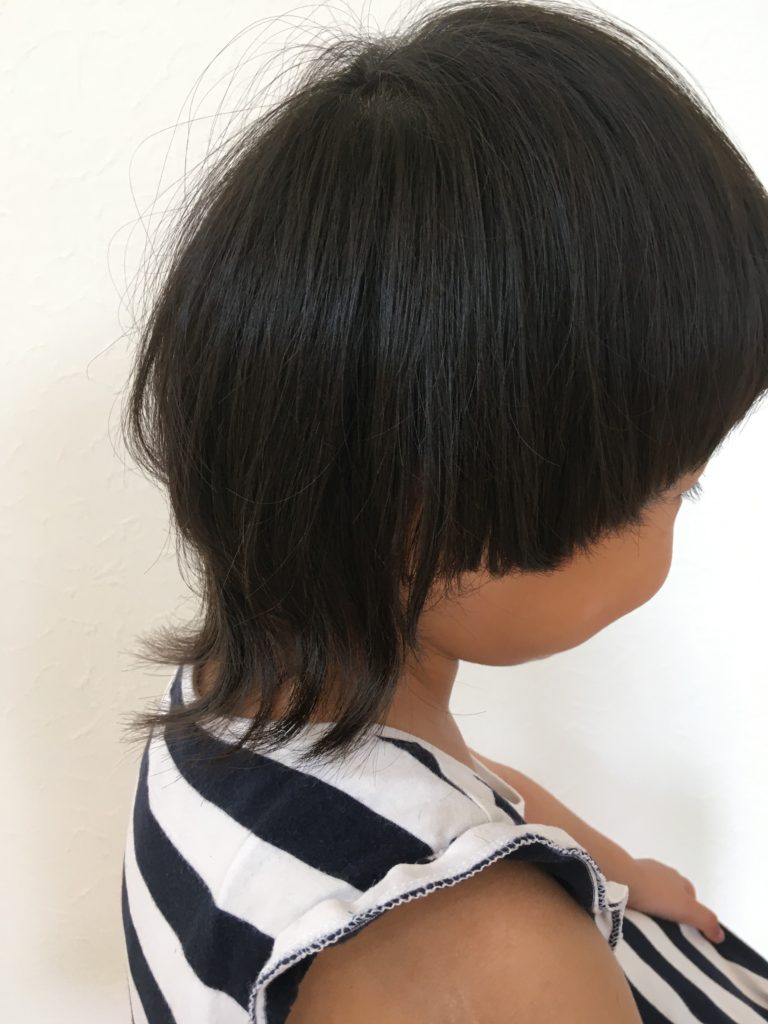 こどもの髪型 耳だしソフトウルフチョキ友こども専門美容室チョッキンズキッズサロンCHOKKIN'S