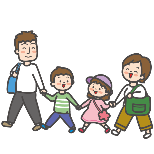 手をつなぎ歩くこどもたち 02221000095 の写真・イラスト素材アマナイメージズ