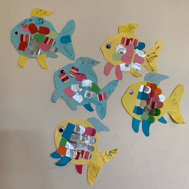 幼稚園・保育園 ７月にじいろのさかな絵画・製作