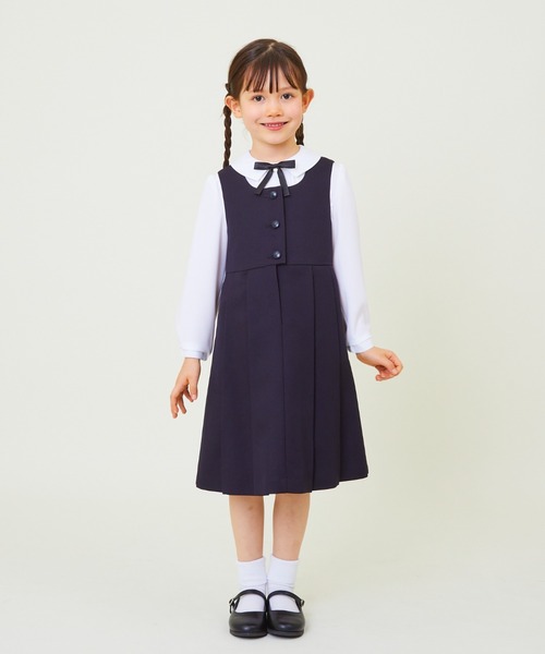 リボンノットブラウスセーラーカラー - snuggle*pattern 子供服とベビー服のダウンロード型紙