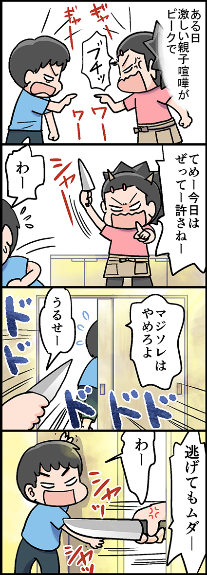サイコ母、親子喧嘩は今も継続 。 - かなしろにゃんこ。の発達凸凹マンガ日記