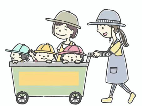 お散歩カート 幼児・園児を安全に移動させるのに役立つ保育園の備品保育のカタログ ウェブマガジン