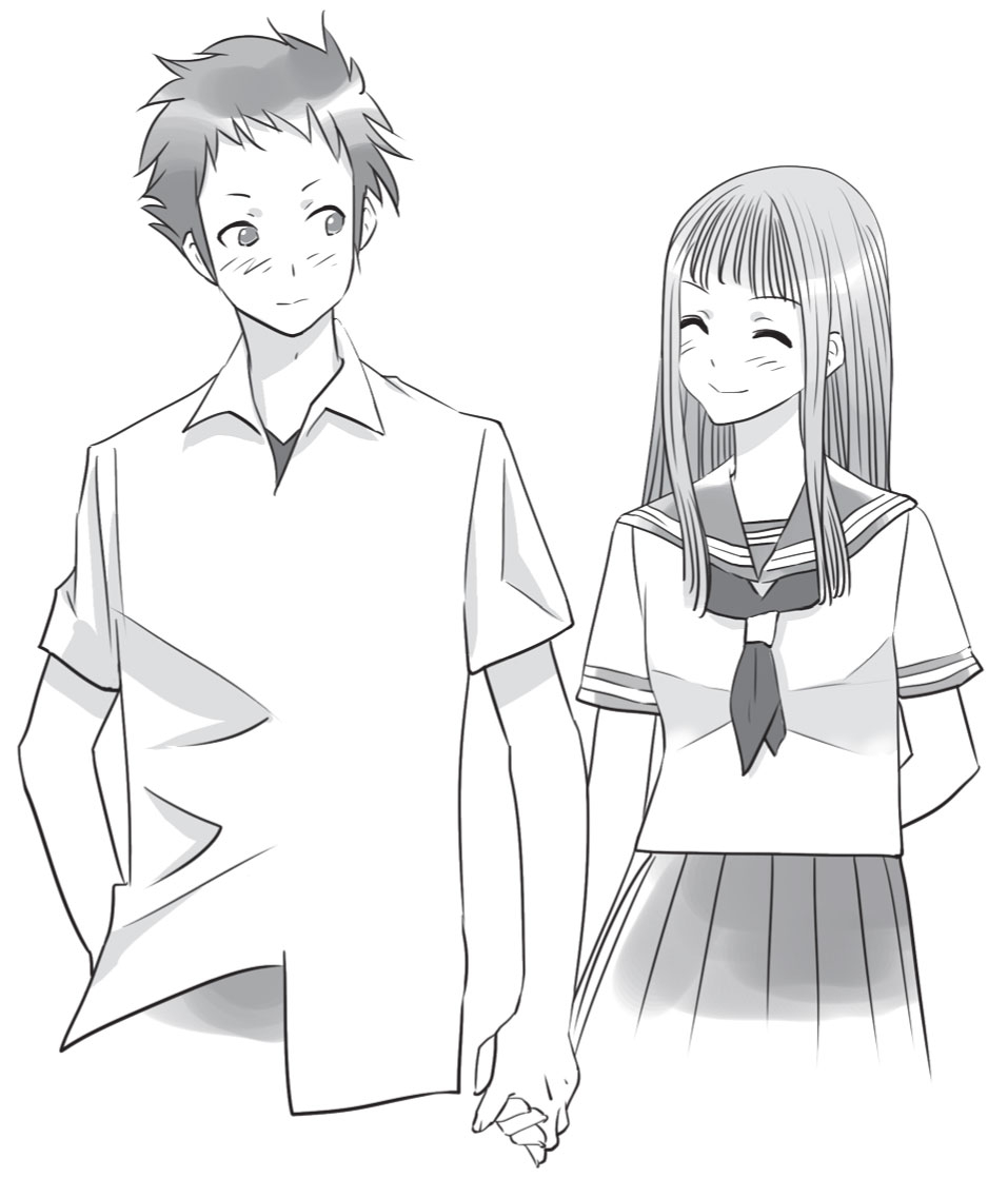 女の子手繋ぎポーズ集1 - CLIP STUDIO ASSETS