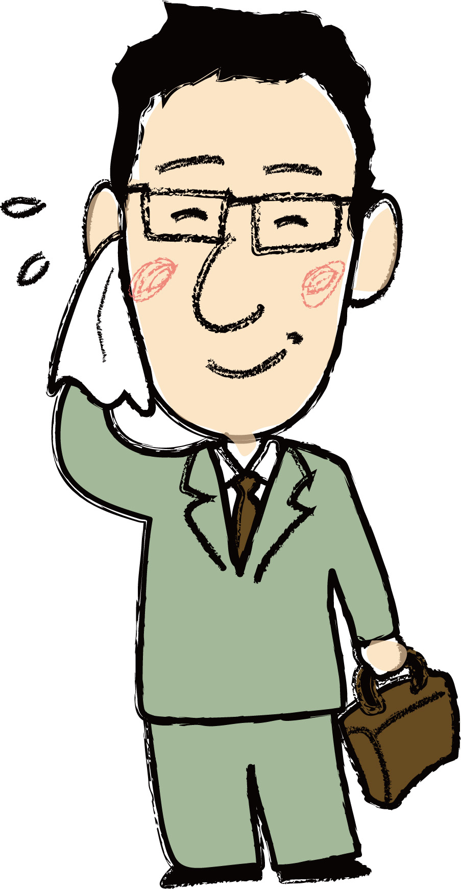 会話をする親子のイラスト お父さんかわいいフリー素材集 いらすとや