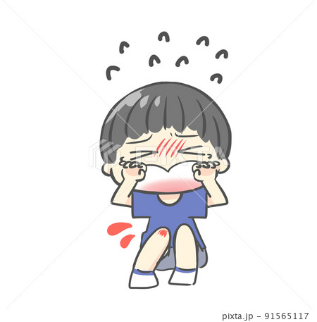 女の子 泣く イラスト素材5571909- フォトライブラリ
