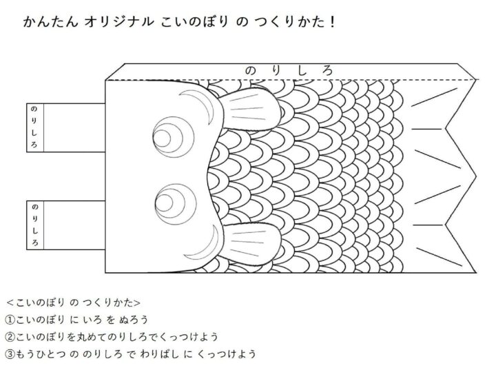鯉のぼりの簡単手作りアイデア集！無料テンプレートもご紹介 公式 互換インクの専門店ベルカラ