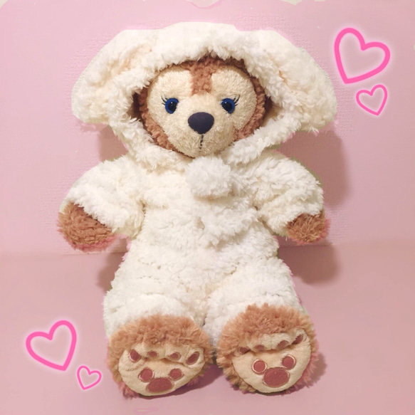 ダッフィー風手作り90㎝カバーオール着ぐるみ