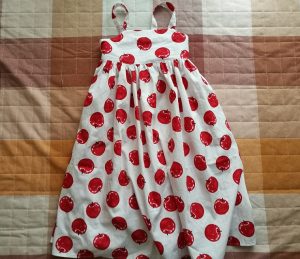型紙不要直線縫い 1mの布で作るこどもカシュクールワンピースnunocoto fabric