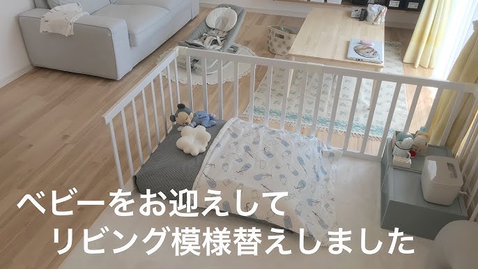 ベビーベッドレイアウト実例 6帖寝室 リビングに移動できる？みゆの子育てライフ一級建築士の専業主婦による子ども・家・知育