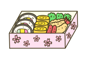 お花見の風景 お花見弁当 イラスト素材7455991- フォトライブラリ