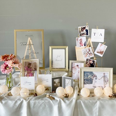 結婚式 ウェルカムスペース 受付 飾りアイテム まとめ売り - メルカリ