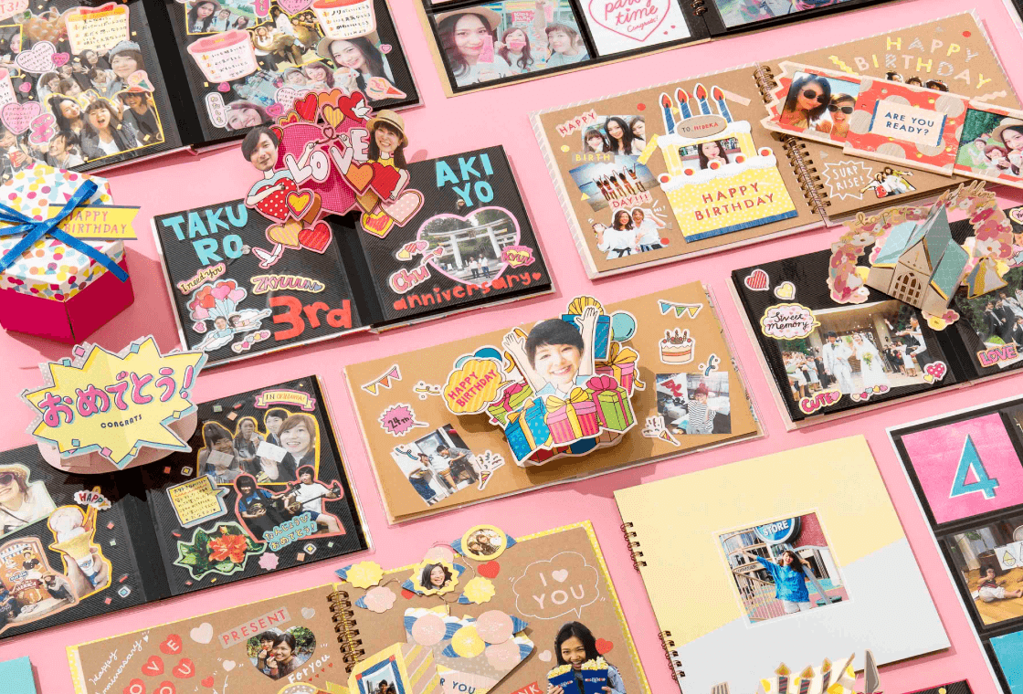 ケーキの仕掛けアルバムの作り方