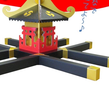 夏まつりごっこのお神輿製作