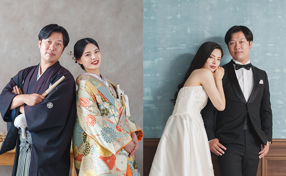 和装洋装両方！！デコルテフォトグラフィー前撮り・フォトウェディング