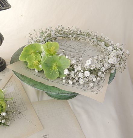 アジサイとかすみ草の花冠 大人用 結婚式 花かんむり 前撮り ガーデンウェディング プリザーブドフラワー ドライフラワー ヘッドドレス ウェディングj'aime 通販 12789259Creema クリーマ