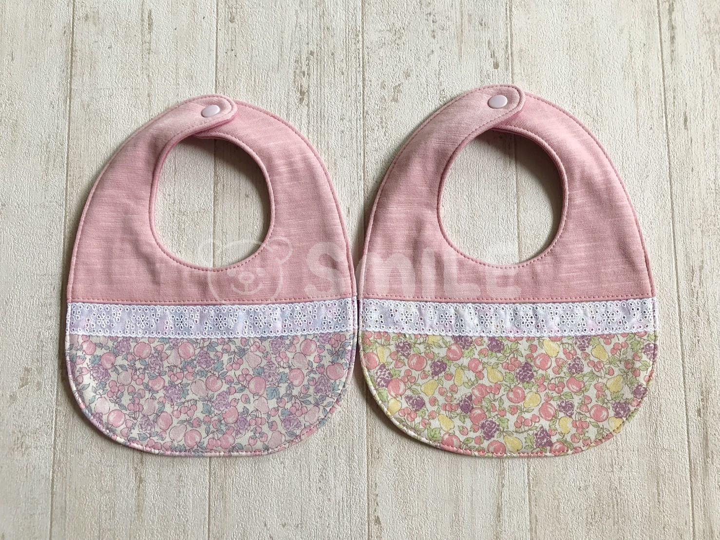 無料型紙 ベビースタイ ラウンド型PDF商用可能フリーパターンSMILEWORKS25