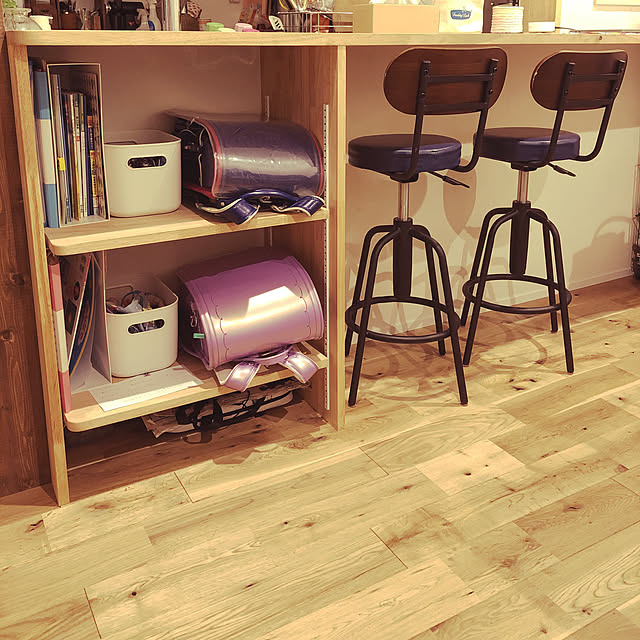 置きっぱなしゼロ☆無印良品でランドセル置き場を確保☆☆しまうまHOME☆３兄弟のいえ