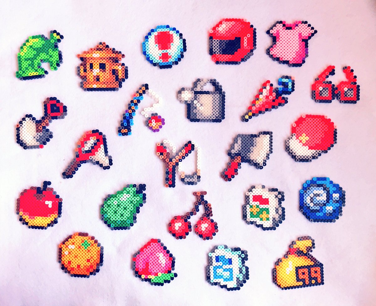 あつ森のニッチなアイテムをアイロンビーズで作る！図案を紹介しゃんぶるだんふぁん