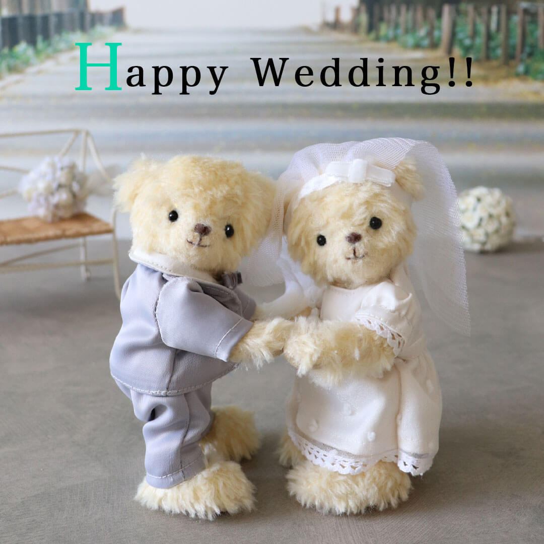 送料無料 ダッフィーコスチューム ウェディング衣装 着物男女セット和服☆wedding dress 衣装 duffy ぬいぐるみ